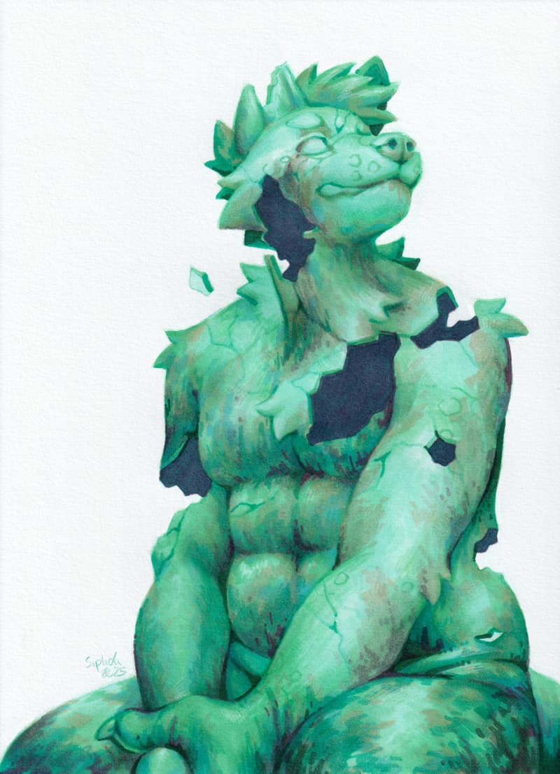 but even statues crumble